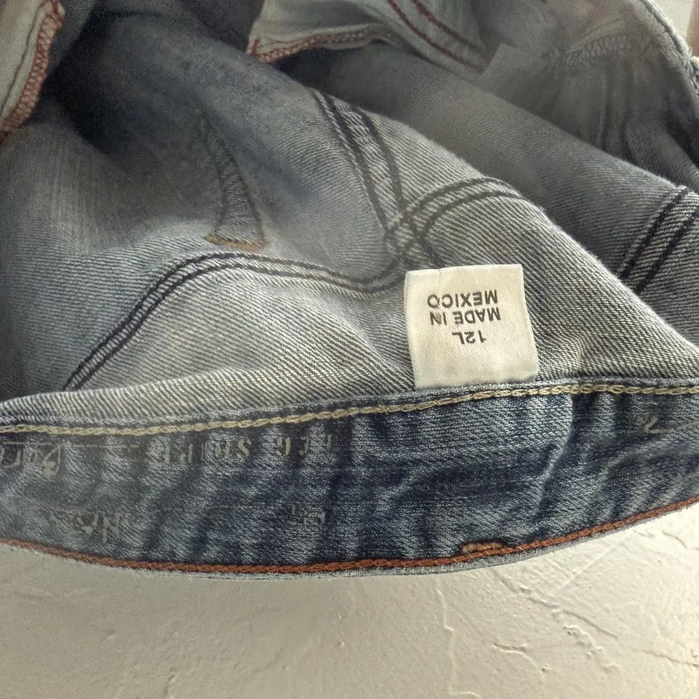 Eddie Bauer Jeans Y2k 12L Blue Bootcut Stretch Denim Five‎ Pocket Tall